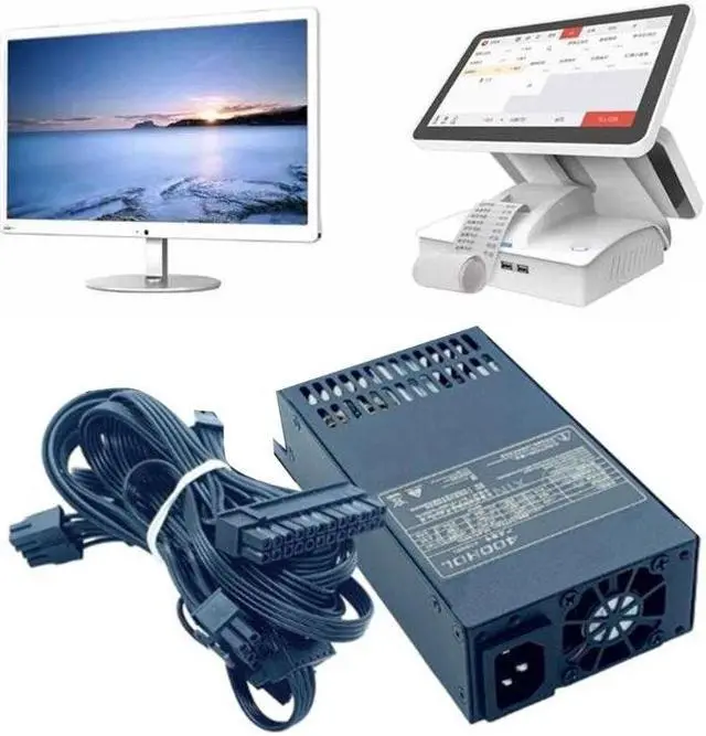 Alt view image 3 of 6 - MINI PSU FLEX Computer Power Supply 1U 400W Small Desktop PC Cash Register Power Low-power Equipment FLEX ITX 400w