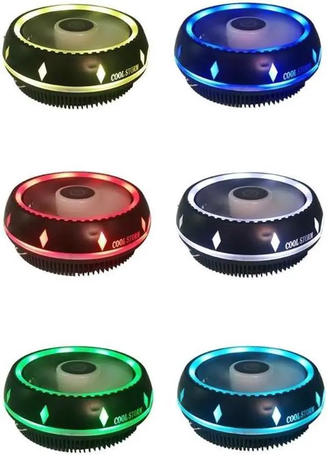 Alt view image 6 of 6 - 12CM Quiet RGB Fan CPU Cooler for LGA1150,1151,1155,1156,1366,775 AM4,AM3+,AM3 AM2+,AM2,FM1,CPU Fan CPU Air Cooler