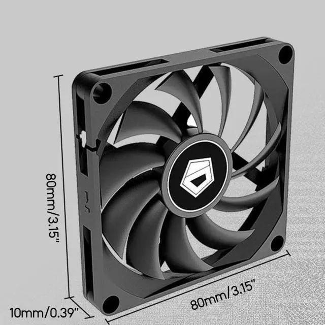 Alt view image 6 of 6 - 80mm Computer Case Cooling Fan PWM Silent Quiet Water Cooling System Chassis PC Cooler HB Hydraulic Bearing 12v
