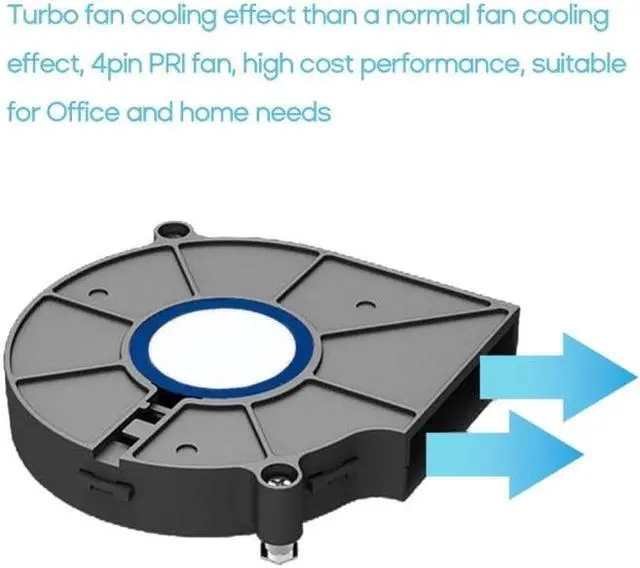 Alt view image 2 of 6 - C81H CPU Cooler Quiet PWM Cooling Fan Heatpipe Ultra-slim CPU Air Cooler 1U Server HTPC Radiator for 1150 1151 1155 1156
