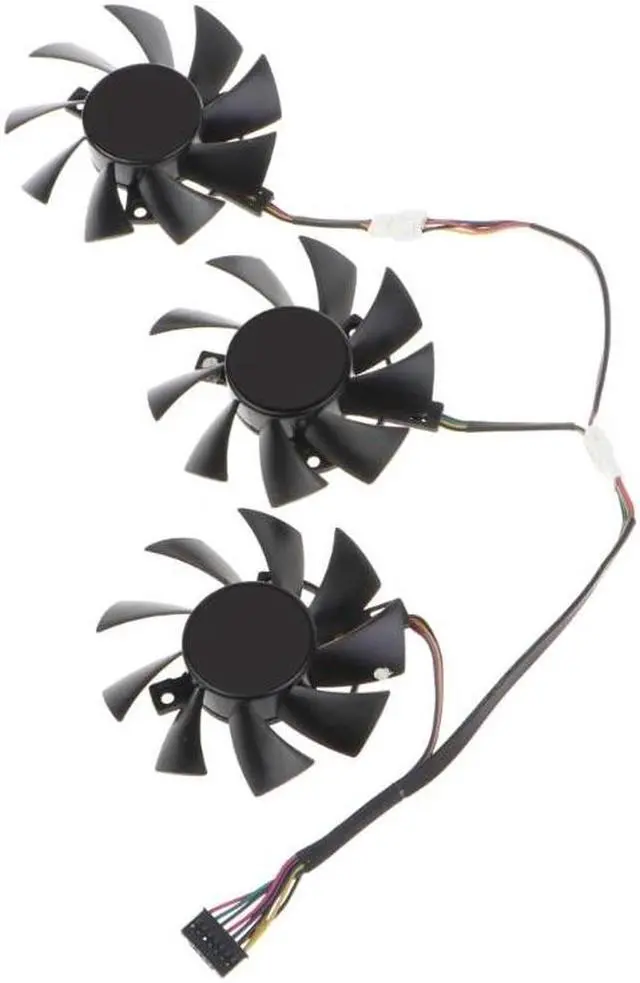 Alt view image 2 of 6 - 75mm 7Pin Cooling Fan PLA08015S12HH 0.5A 12V GPU Fan For ASUS TUF RX5700XT 5700 GTX1660 Graphics Card Fan Replacement