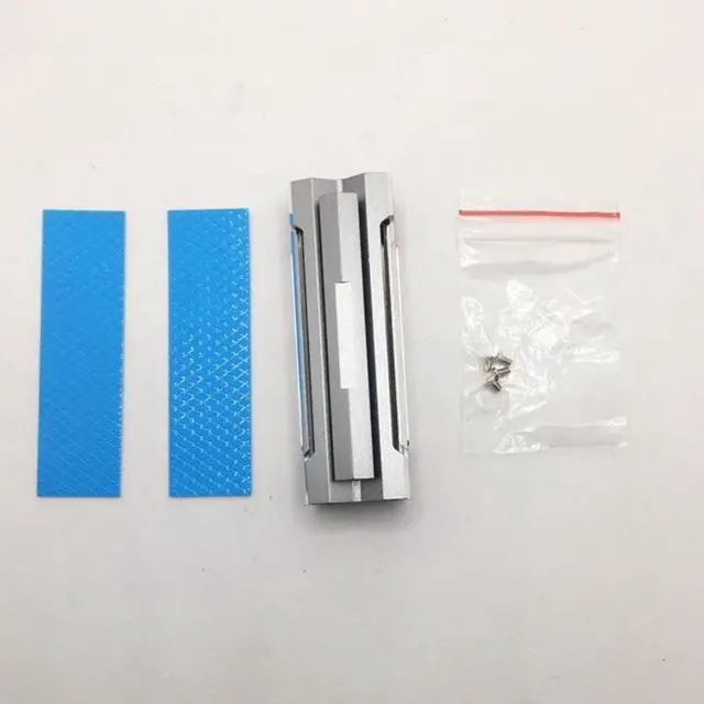 Alt view image 2 of 6 - Heatsink Aluminum for M.2 Cooling Cooler Heat Sink Heat Thermal Pad for M.2 NVME PCIE 2280 SSD Hard Drive Disk Radiator (Black)