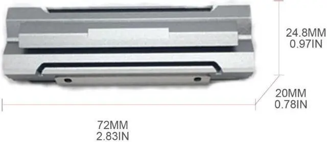 Alt view image 6 of 6 - Heatsink Aluminum for M.2 Cooling Cooler Heat Sink Heat Thermal Pad for M.2 NVME PCIE 2280 SSD Hard Drive Disk Radiator (Black)