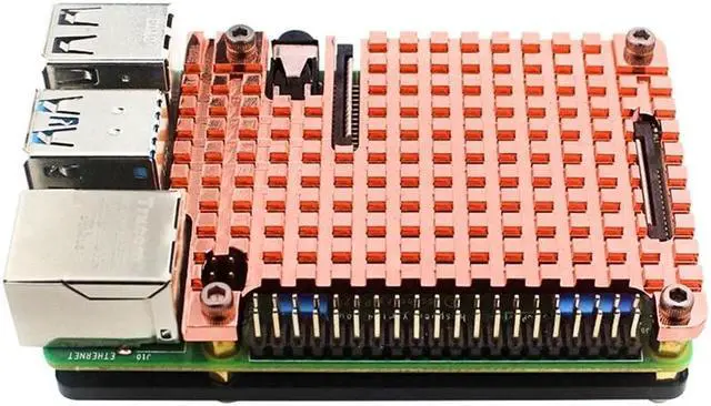 Main image of Heatsink Kit for Raspberry Pi 4B Copper Thermal Conductive with Adhesive Tape for Cooling RPI4 Model 4B Radiator