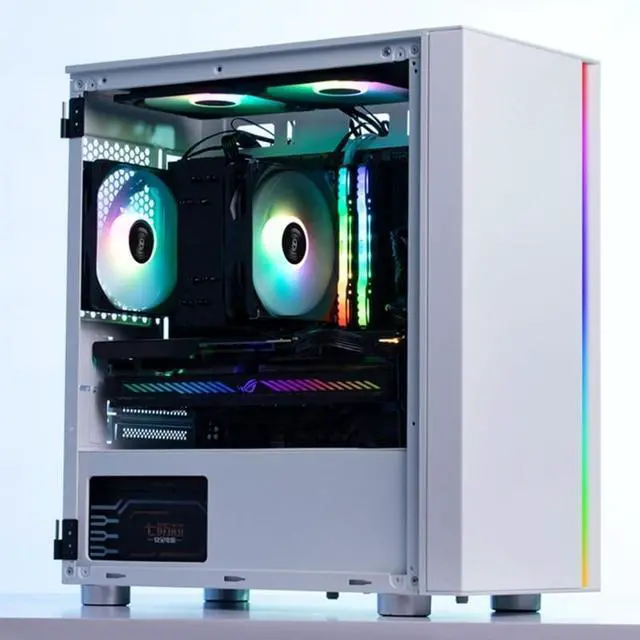 Alt view image 6 of 6 - RS120 ARGB 120mm Cooling Fan 4Pin PWM Adjust Speed Fan Computer Case Fan 24.8-59.6CFM Strong Air Volume Computer Fans (Black)