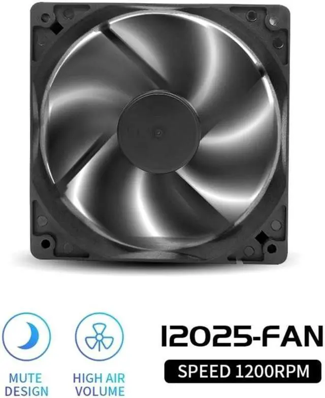 Alt view image 2 of 6 - 120x120x25mm 12V Large 4Pin 3Pin Computer Heatsink Cooler Radiator 12cm Cooling Fan For Chassis PC Case(4PIN)