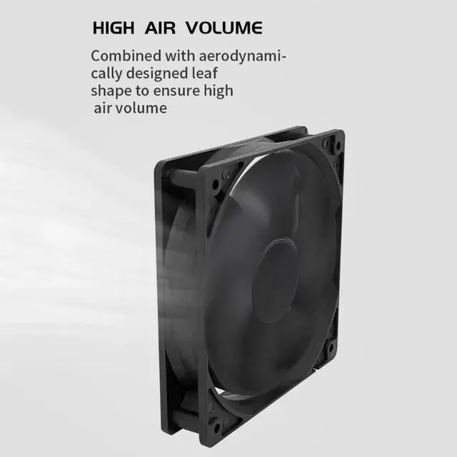 Alt view image 3 of 6 - 120x120x25mm 12V Large 4Pin 3Pin Computer Heatsink Cooler Radiator 12cm Cooling Fan For Chassis PC Case(4PIN)