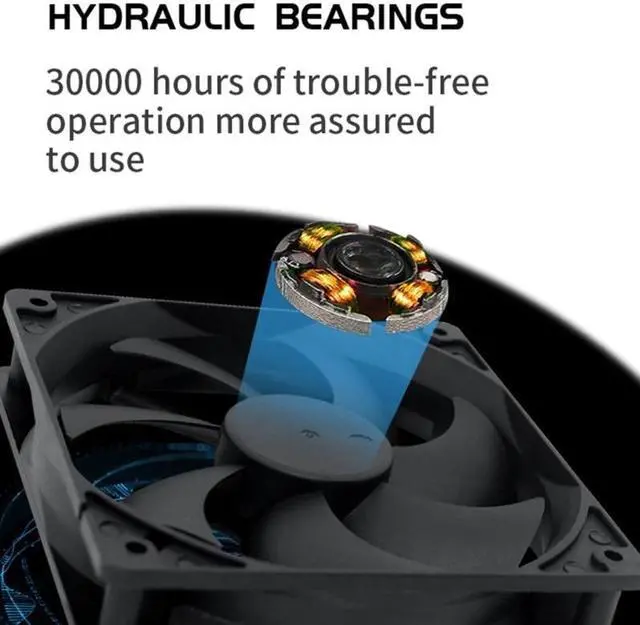 Alt view image 6 of 6 - 120x120x25mm 12V Large 4Pin 3Pin Computer Heatsink Cooler Radiator 12cm Cooling Fan For Chassis PC Case(4PIN)