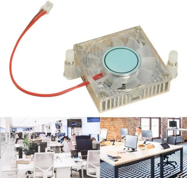 Alt view image 2 of 6 - CPU Graphics Heatsink Cooling Fan 12V Radiator Cooler Heat Sink Long-term Use High Speed Fan Cooler Easy to Install