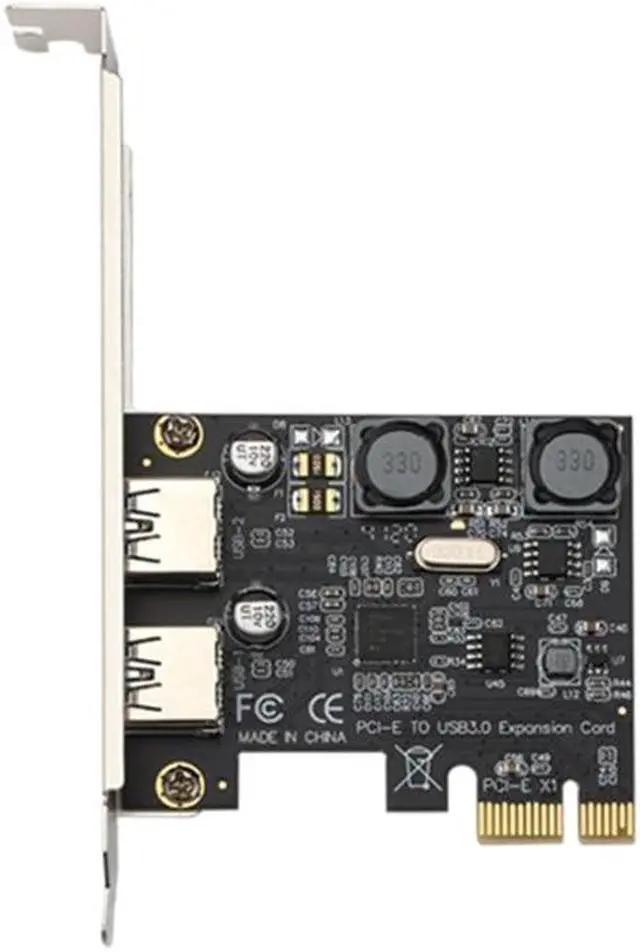 Main image of PCI-E to USB 3.0 Adapter 2-Ports 5Gbps Self-Powered USB 3.0 PCI E Expansion Card PCI Express USB Card for Desktop