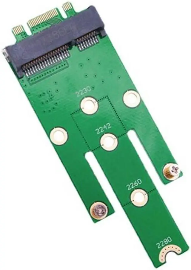 Alt view image 5 of 6 - NGFF M.2 B+M Key To MSATA PCI-E PCI-Express SATA SSD Converter Adapter Card For 2230/2242/2260/2280 M.2 NGFF SSD