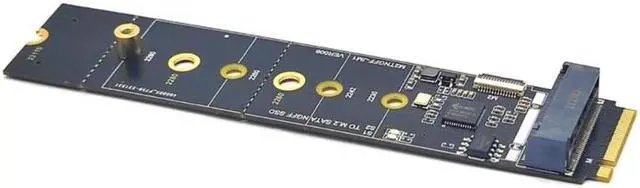 Alt view image 4 of 6 - M.2 NVME Sata Riser Card M2 NVME to Sata 3.0 Expansion Card JMB582 6GB/S Adapter Sata3.0 Riser Expansion Card
