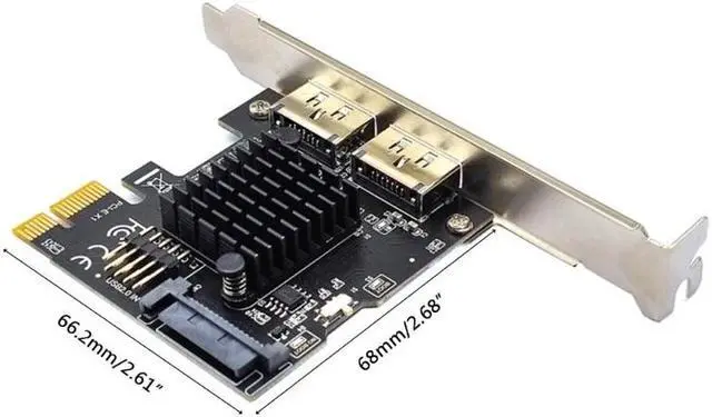 Alt view image 6 of 6 - Pci-e to Dual Port POWER OVER ESATA pci e to Power eSATA USB Expansion Card for Command Queuing Expansion Cards(A)