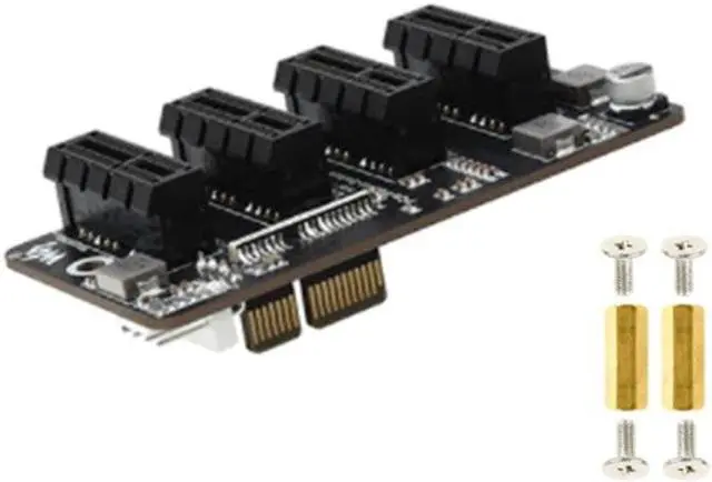 Alt view image 6 of 6 - Mini Base Board for Raspberry Pi Computer Module 4 CM4 Onboard PCIE 2 Gen 4 Ways Connector ASM1184 Advanced Chip