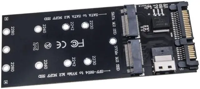 Alt view image 6 of 6 - 22Pin SATA Adapter SFF-8654 to M.2 U2 Kit NGFF M-Key To Slimline SAS NVME PCIe SSD SATA SSD Adapter For Mainboard