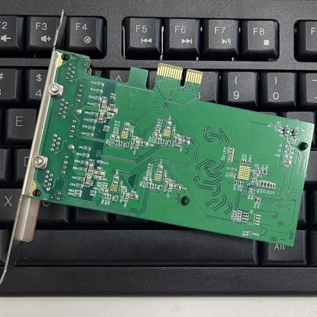 Alt view image 2 of 6 - 4-Port 2500Mbps PCI-E Card Gigabit Network Card RTL8111H RJ45 Game Network Card Wire PCIE 2500Mbps LAN Adapter Card