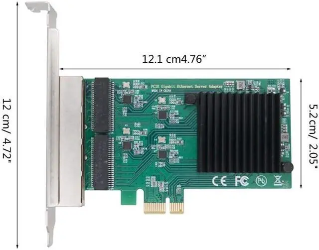 Alt view image 5 of 6 - 4-Port 2500Mbps PCI-E Card Gigabit Network Card RTL8111H RJ45 Game Network Card Wire PCIE 2500Mbps LAN Adapter Card