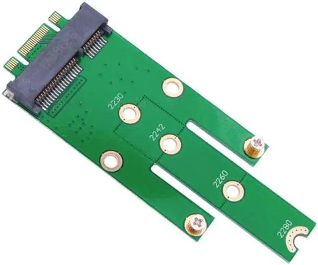 Alt view image 2 of 6 - NGFF M.2 B+M Key To MSATA PCI-E PCI-Express SATA SSD Converter Adapter Card For 2230/2242/2260/2280 M.2 NGFF SSD