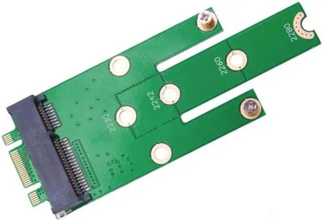 Alt view image 3 of 6 - NGFF M.2 B+M Key To MSATA PCI-E PCI-Express SATA SSD Converter Adapter Card For 2230/2242/2260/2280 M.2 NGFF SSD