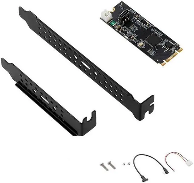 Alt view image 3 of 6 - M.2 to Type C Expansion Card M.2 M/B Key to USB3.2 Gen2 10Gbps USB C Riser ASM3142 Chip M2 22x60 Data Transfer Converter(as shown)