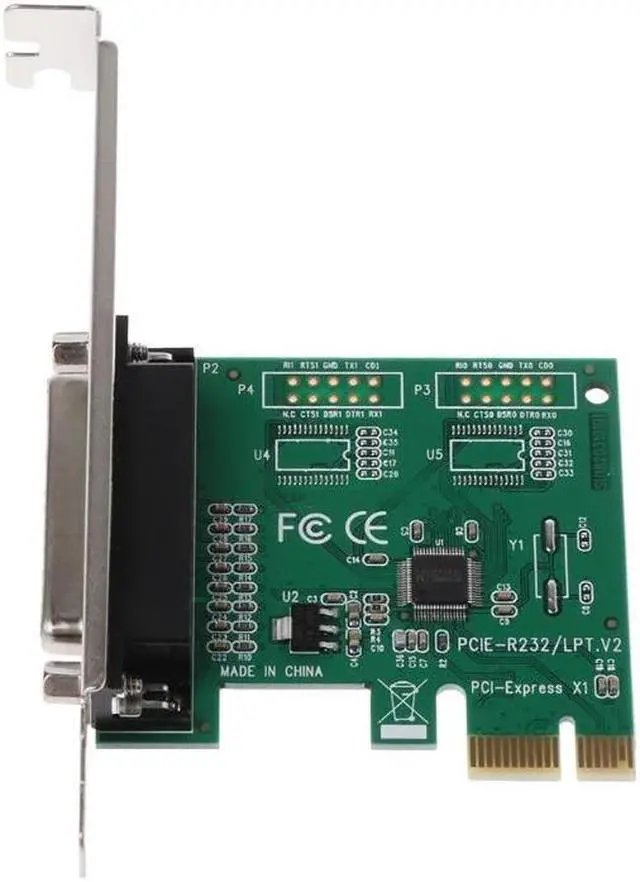 Alt view image 4 of 6 - D7YC Parallel Port DB25 25Pin LPT Printer to PCI-E for Express Card Converter Adapter