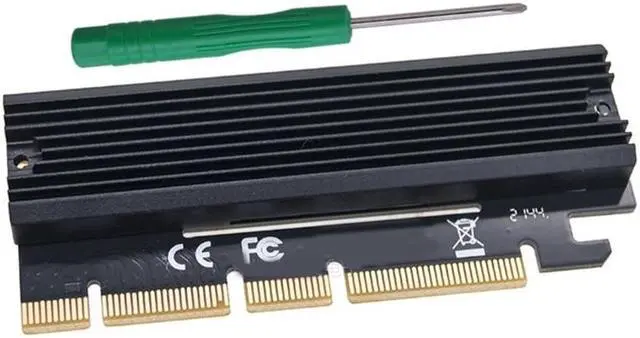 Alt view image 4 of 6 - M2 SSD PCIE Adapter Aluminium Alloy Expansion Card Computer Adapter Interface M2 NVMe SSD To PCIE 3.0 16X Riser(as shown)