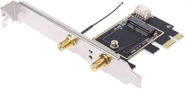 Alt view image 3 of 6 - M.2 to PCI-E Converter Desktop Wireless WiFi Bluetooth Network Card Adapter Board
