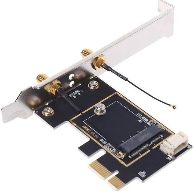 Alt view image 6 of 6 - M.2 to PCI-E Converter Desktop Wireless WiFi Bluetooth Network Card Adapter Board