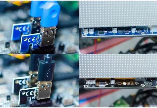 Alt view image 6 of 6 - VER009X 1x to 16x PCI Express PCIE PCI-E Riser Card 009X Extender 60cm USB 3.0 Cable SATA to 6Pin 4Pin BTC Mining Miner