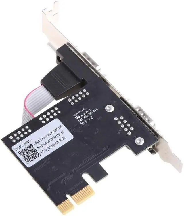 Alt view image 3 of 6 - PCIE 2 Port Serial Expansion Card PCI for Express PCI-E to Industrial DB9 x2 Serial RS232 COM Port Adapter AX99100 Chip