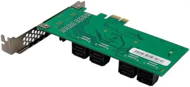 Alt view image 3 of 6 - 8 Port Sata 3 PCI Express Expansion Card PCI-E Sata Controller PCIe 1X to Sata III 6Gb Adapter Add On Cards For HDD SSD