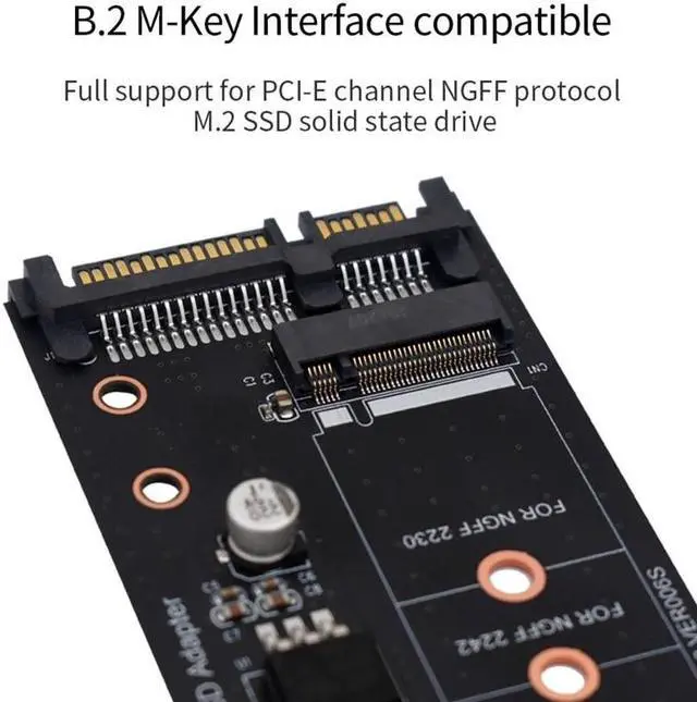 Alt view image 3 of 6 - Sata3 To M2 Ngff Adapter Card Key B SSD Solid State Drive To 6G Interface Converter Card Capacity Expansion Board