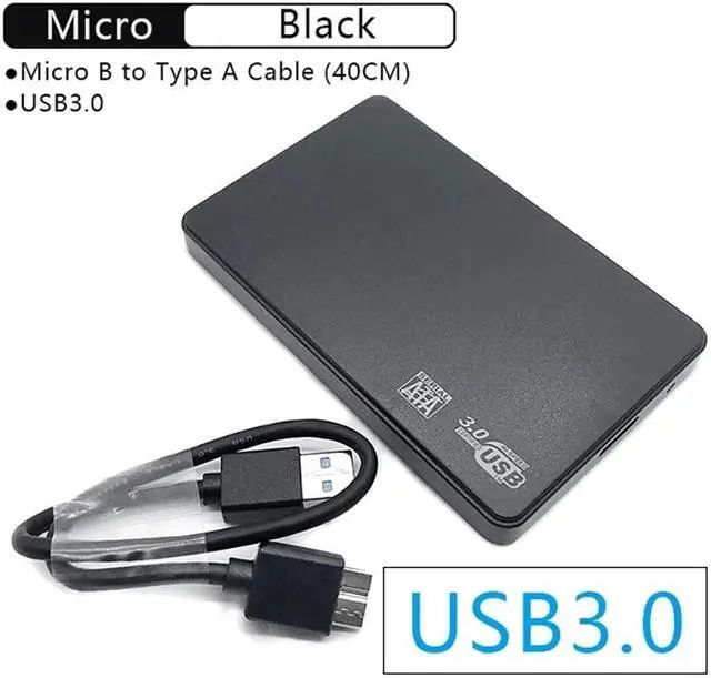 Alt view image 2 of 6 - T22 2.5 "SATA Ke USB3.0 HDD Kandang Casing Hard Drive Seluler untuk SSD Kotak HDD Penyimpanan Eksternal dengan Kabel USB3.0/2.0 ABS(T48-USB-3.0)