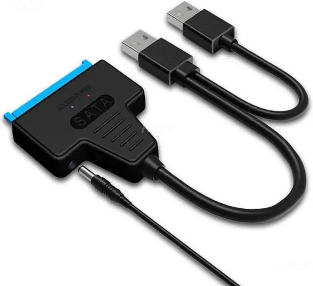 Alt view image 5 of 5 - Usb2.0 To Sata With Dc Power Supply Usb 3.0 To Sata 2023 Usb 2.0 Sata Adapter Cable Usb Hub Easy Drive Line Hard Disk Adapter(USB2.0)