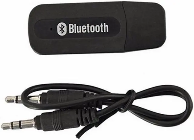 Alt view image 6 of 6 - Wireless Car USB Adapter 3.5mm Jack AUX Music Stereo Receiver Bluetooth-compatible Transmitter For Car Music Audio Receiver(Black)