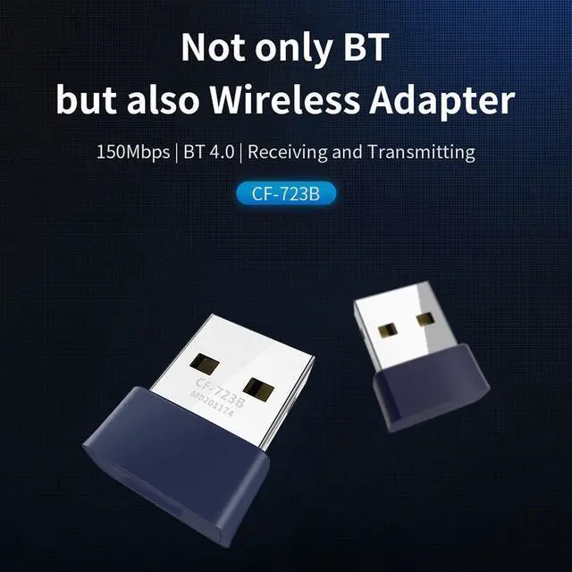Alt view image 3 of 6 - CF-723B USB Bluetooth-Compatible 4.0 Dongle Adapter For PC Computer Speaker Wireless BT 4.0 Music Receiver Lan Wi-Fi Transmitter
