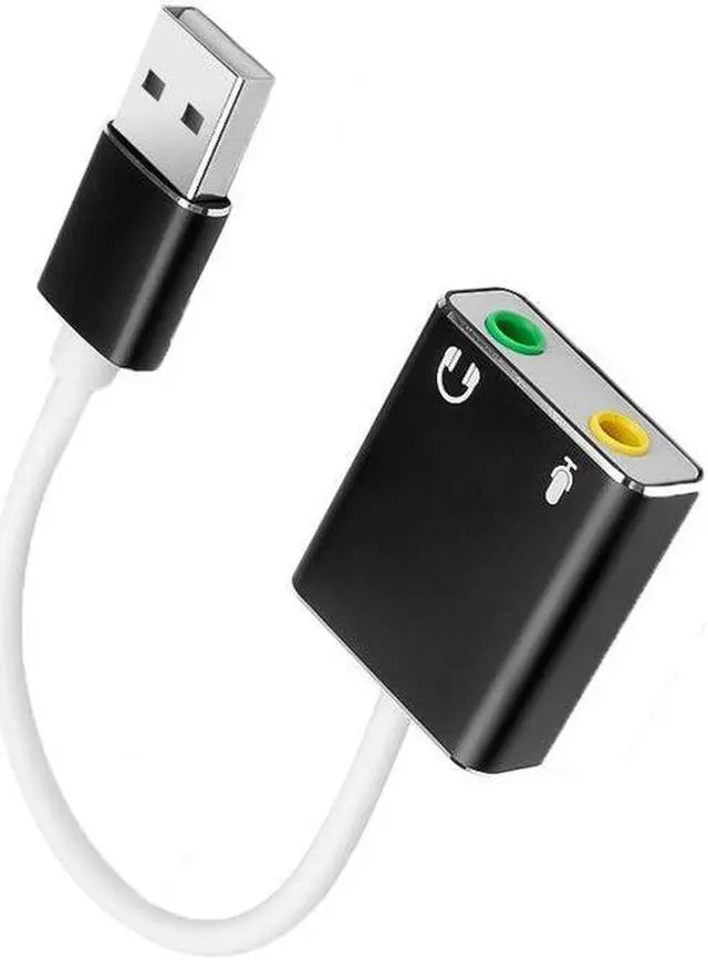 Alt view image 5 of 6 - USB External Sound Card Jack 3.5mm USB Audio Adapter USB To Audio Headset Microphone For Macbook Computer Laptop PS4 Sound Card(No Cable)