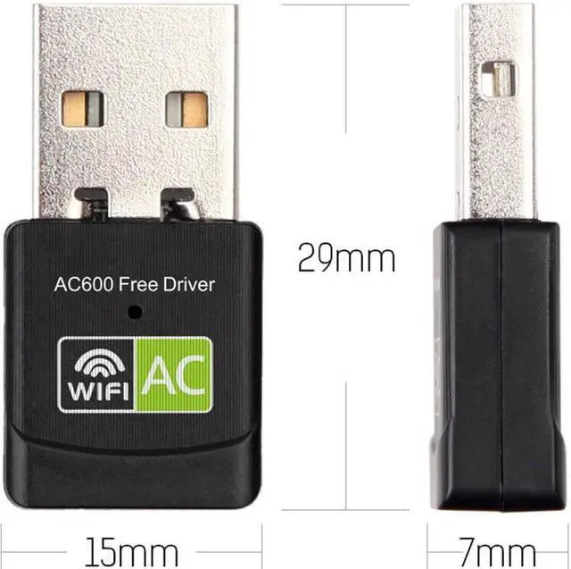 Alt view image 5 of 5 - Free Driver USB Wifi Adapter 600Mbps Wifi Adapter 5Ghz Antenna USB2.0 Ethernet PC Wi-Fi Adapter Lan Wifi Dongle AC Wifi Receiver