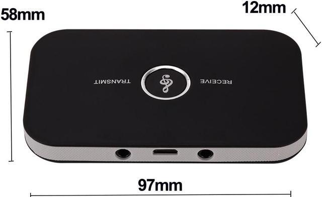 Alt view image 5 of 6 - B6 Bluetooth-Compatible 5.0 Audio Transmitter Receiver Wireless Adapter 3.5mm AUX RCA for TV PC Headphones Home Stereo Car Audio