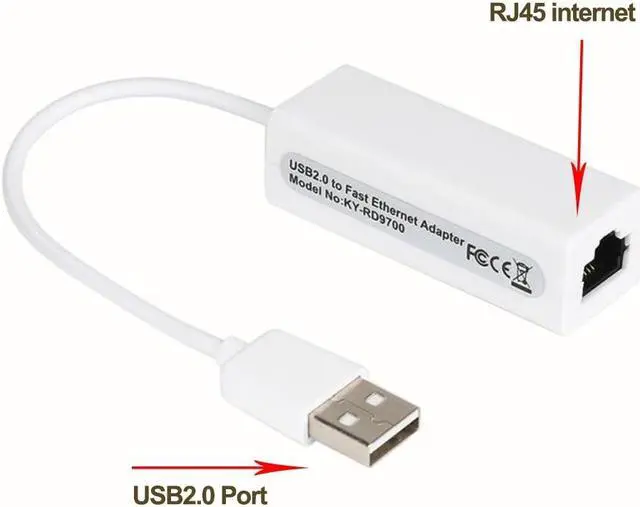 Alt view image 4 of 6 - Portable USB 2.0 To RJ45 Network Card 10Mbps USB To RJ45 Ethernet Lan Adapter for PC Laptop Windows 7/8/10