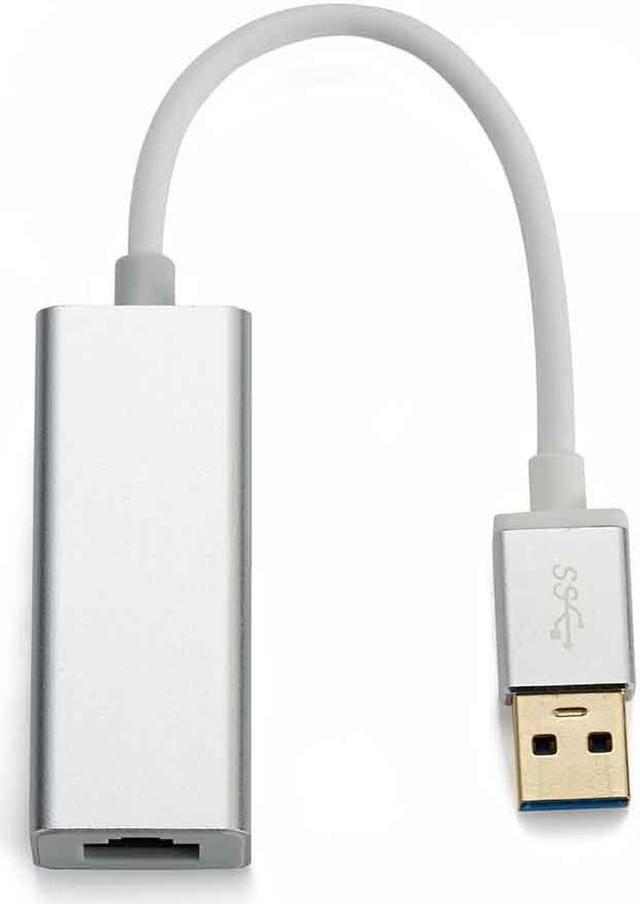Alt view image 2 of 6 - USB 3.0 Ethernet Adapter USB Network Card to RJ45 10/1001000Mbps Lan  for Win7/Win8/Win10 For Macbook Laptop Ethernet USB(Black)