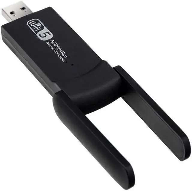 Alt view image 4 of 5 - 1300Mbps USB Wireless Network Card Dongle Antenna Wifi Adapter Dual Band Wi-Fi USB 3.0 2.4GHz+5GHz Wireless USB WiFi  Adapter