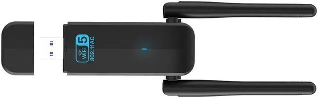 Alt view image 3 of 5 - 1300Mbps USB3.0 WiFi Adapter Dual Band 2.4G 5Ghz Wireless WiFi  Antenna USB Ethernet Network Card Receiver For PC