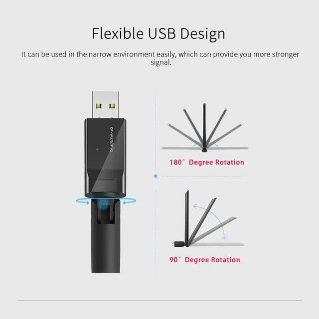 Alt view image 4 of 5 - Free Driver USB Wifi Wireless PC Network Card 150Mbps Mini Wifi Adapter with 6dBi Antenna WPS one key encryption