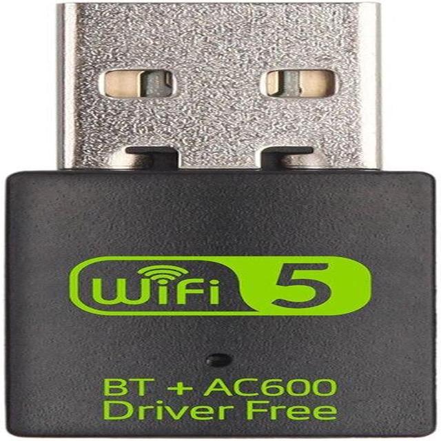 USB WiFi Bluetooth-compatible Adapter 600Mbps Dual Band 2.4/5Ghz