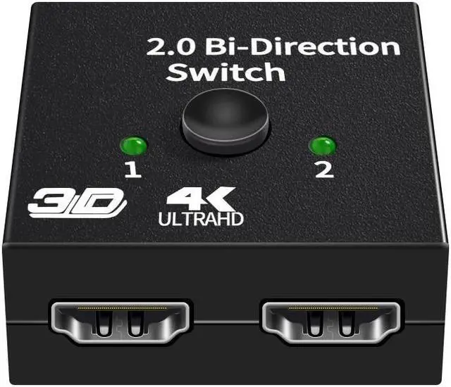 Main image of HDMI-Compatible Splitter 4K Switch KVM Bi-Direction 1x2/2x1 HDMI-compatible Switcher 2 in1 Out for PS4/3 TV Box Switcher Adapter