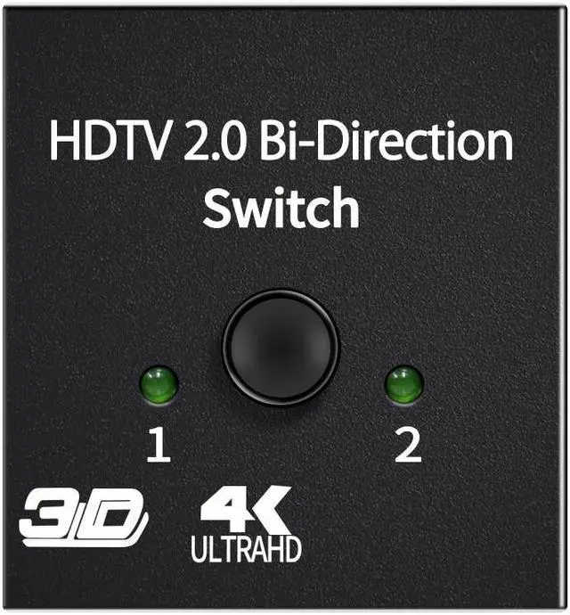 Alt view image 5 of 5 - HDMI-Compatible Splitter 4K Switch KVM Bi-Direction 1x2/2x1 HDMI-compatible Switcher 2 in1 Out for PS4/3 TV Box Switcher Adapter