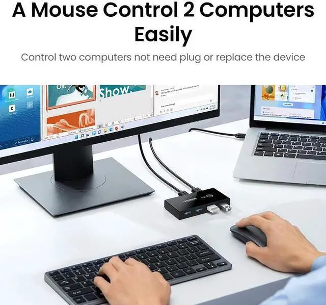 Alt view image 3 of 6 - USB KVM Switch USB 3.0 2.0 Switcher for Xiaomi Mi Box Keyboard Mouse Printer Monitor 2 PCs Sharing 4 Devices USB Switch(USB3.0)