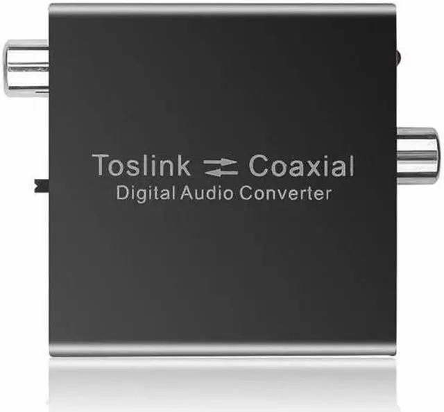 Alt view image 3 of 6 - Bi-directional Coaxial to Optical Converter Stereo Audio Toslink to Coaxial and Coaxial to Optical Toslink
