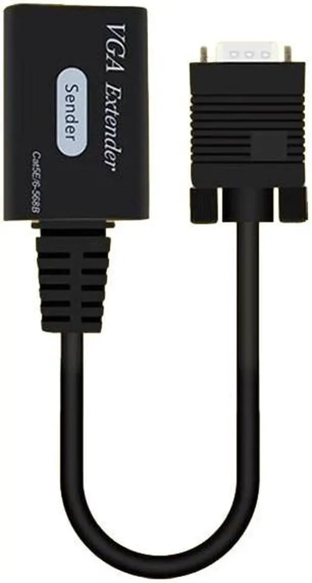 Alt view image 6 of 6 - 60M VGA extender over ethernet cat6/5 cable 30M VGA to RJ45 Extender Receiver Sender Adapter 1080P for DVR Monitor Display HDTV